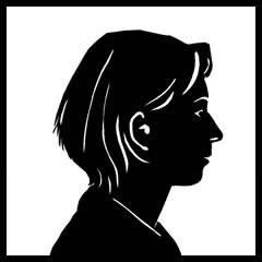 Scherenschnitt-Portrait von Cordula Gerndt