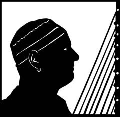 Scherenschnitt-Portrait von Tormenta Jobarteh